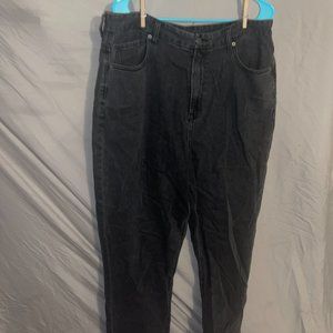 American Eagle Black Curvy Mom Jean, Size 16 Long